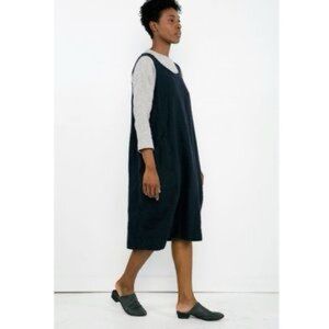Elizabeth Suzann Clyde Dress XS Black Linen